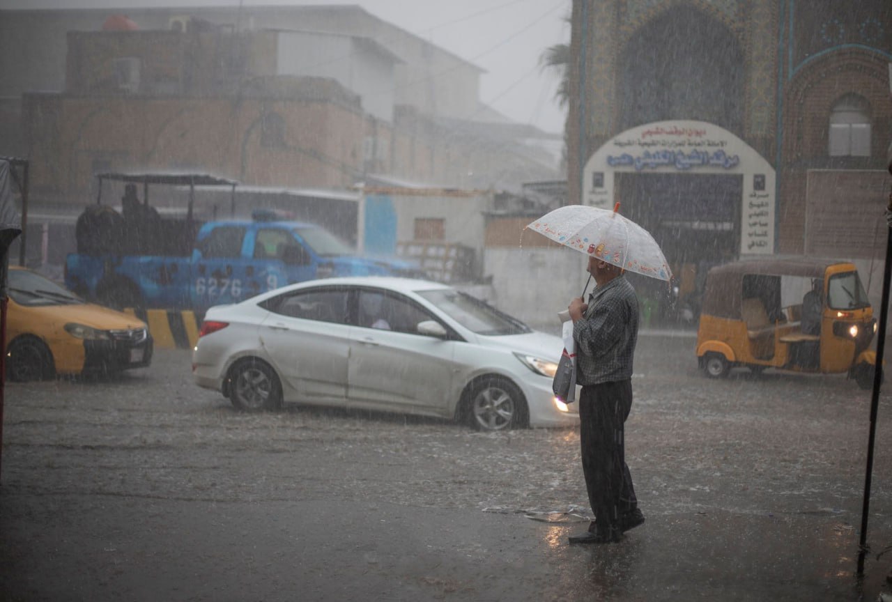 طقس العراق.. انخفاض بدرجات الحرارة وزخات مطر خلال الأيام المقبلة