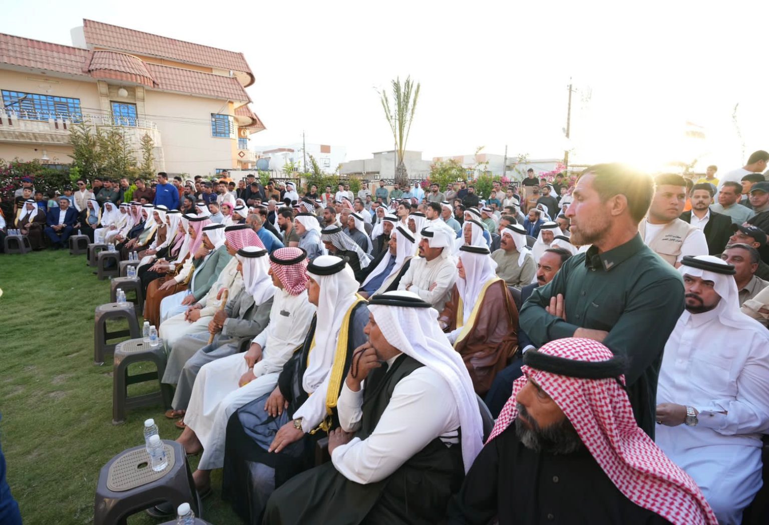 بالصور .. الحلبوسي يزور مضيف الشيخ جميل المنصور الجبوري