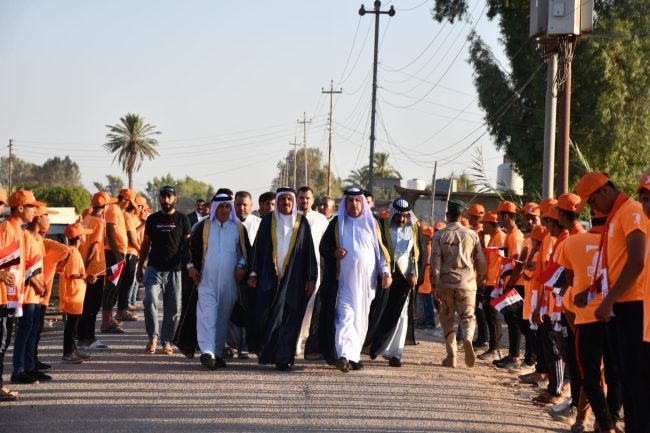 بالصور.. تجمع جماهيري حاشد بقضاء الدجيل دعمًا لترشيح عامر خميس عرب لإنتخابات مجالس المحافظات المقبلة