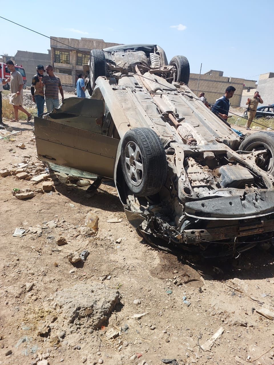 مصرع واصابة 6 اشخاص بحادث سير شمالي بغداد