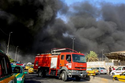 اندلاع حريق داخل مخزن للمواد الكهربائية في الشورجة