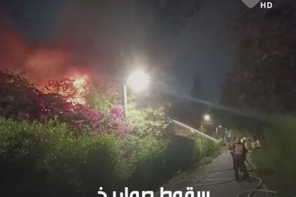بالفيديو.. سقوط صواريخ على تل أبيب