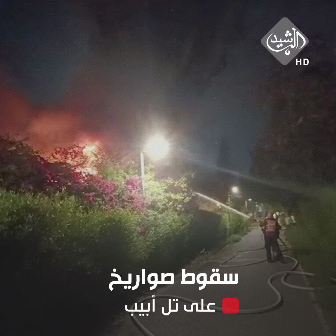 بالفيديو.. سقوط صواريخ على تل أبيب