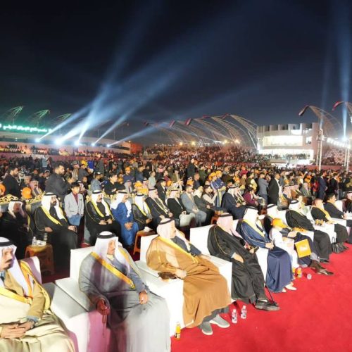 الرئيس محمد الحلبوسي يحضر تجمعاً جماهيرياً في مدينة الفلوجة