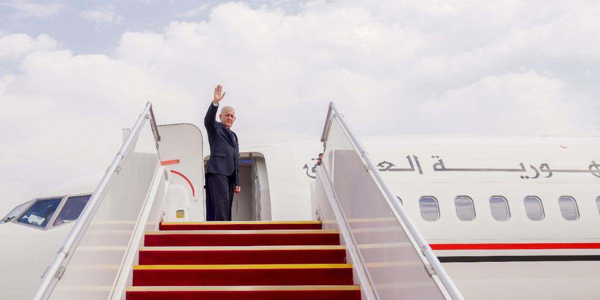 رئيس الجمهورية يغادر بغداد متوجهاً إلى قبرص تلبية لدعوة رسمية