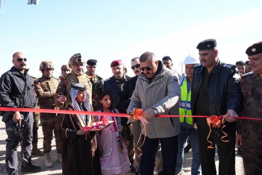 وزير الداخلية يفتتح الجدار الكونكريتي على الشريط الحدودي العراقي السوري لتعزيز أمن الحدود