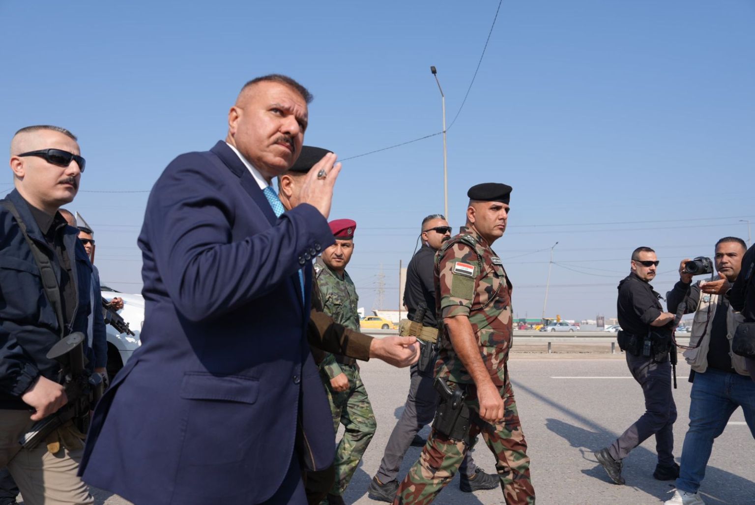 وزير الداخلية يفتتح مديرية شرطة شمالي محافظة البصرة