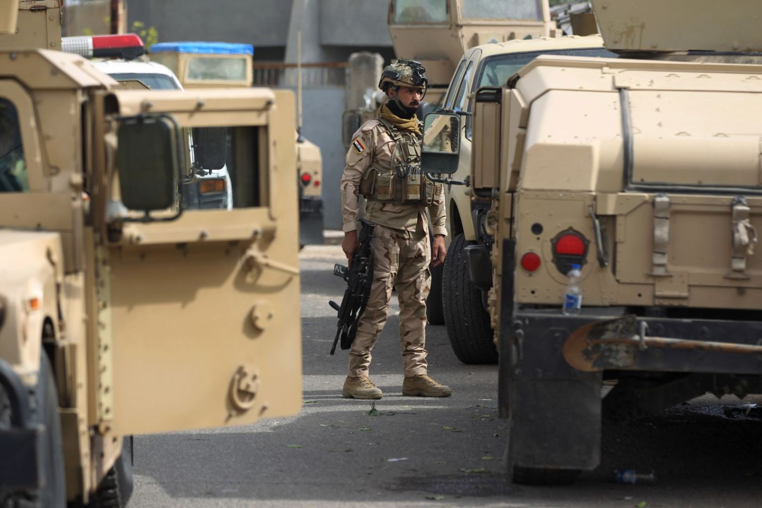 عمليات بغداد تعلن استشهاد جندي واصابة 4 اخرين بانفجار عبوة ناسفة في الطارمية