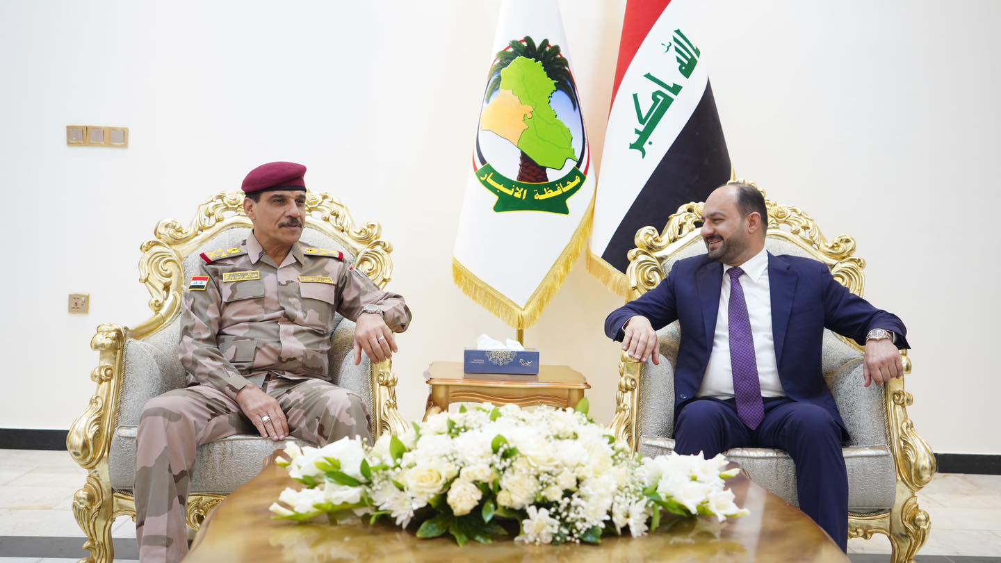 محافظ الأنبار ورئيس أركان الجيش يبحثان الوضع الأمني في المحافظة