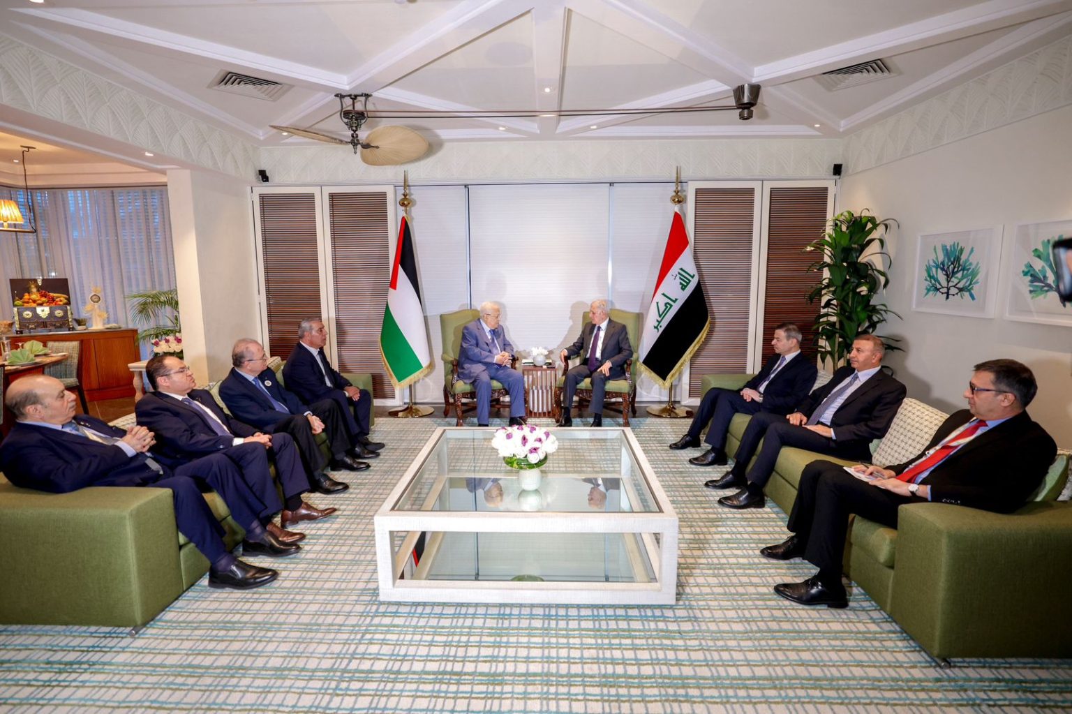 رئيس الجمهورية يؤكد موقف العراق الثابت تجاه القضية الفلسطينية