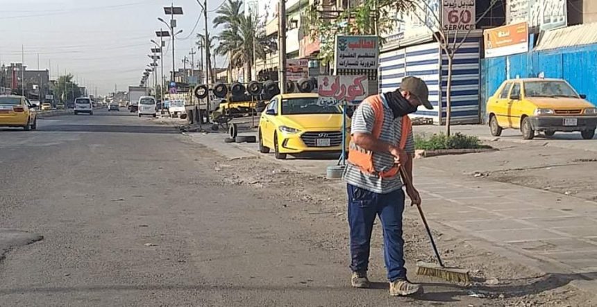 مصرع عامل نظافة نتيجة تعرضه لحادث دهس شمال شرقي بغداد