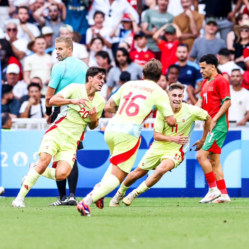 إسبانيا تتغلب على المغرب بهدفين لواحد وتتأهل إلى نهائي أولمبياد باريس