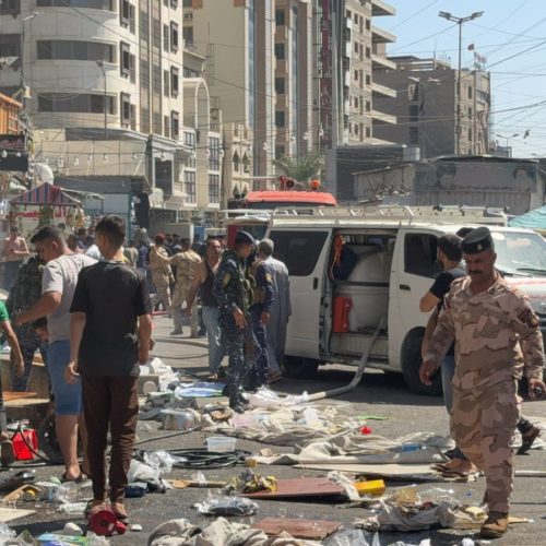 اندلاع حريق بعدد من "الجنابر" في مدينة الكاظمية