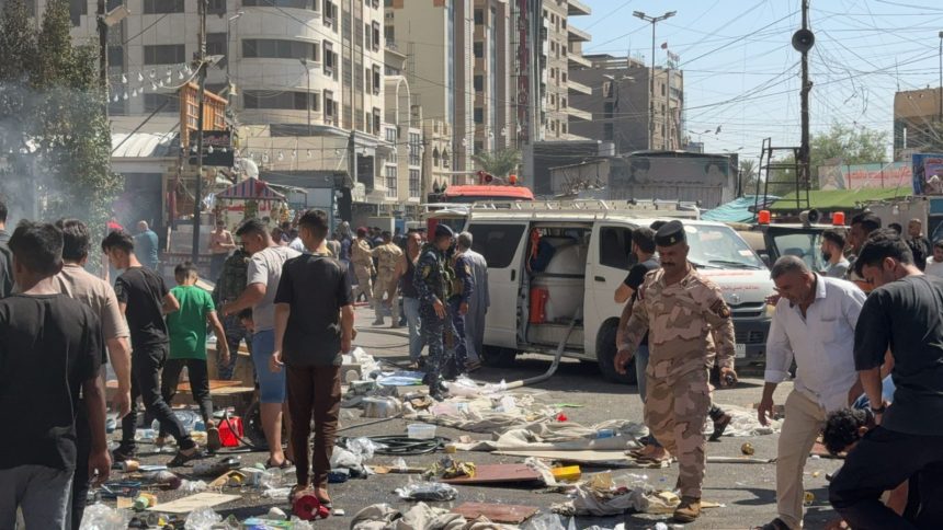 اندلاع حريق بعدد من "الجنابر" في مدينة الكاظمية