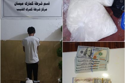 قوات الحدود تلقي القبض على متهمًا بحوزته 700 غم من الكرستال في ميسان