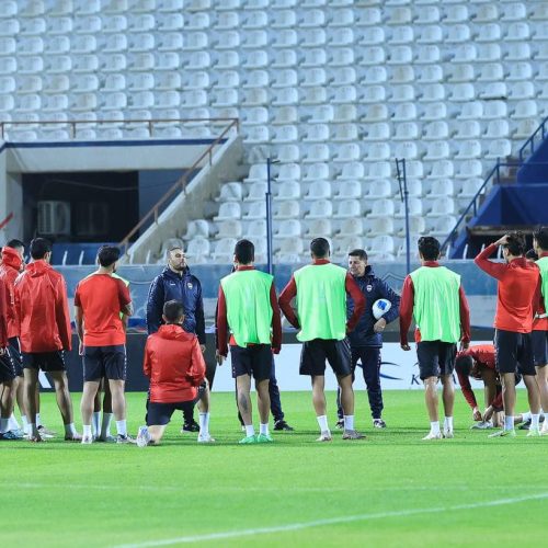 المنتخب الوطني يختتم تدريباته قبل مواجهة اليمن غداً