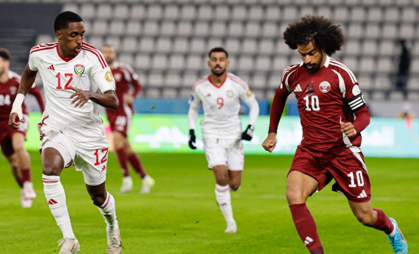 خليجي 26.. مباراة قطر والإمارات تنتهي بالتعادل الإيجابي بهدف لمثله