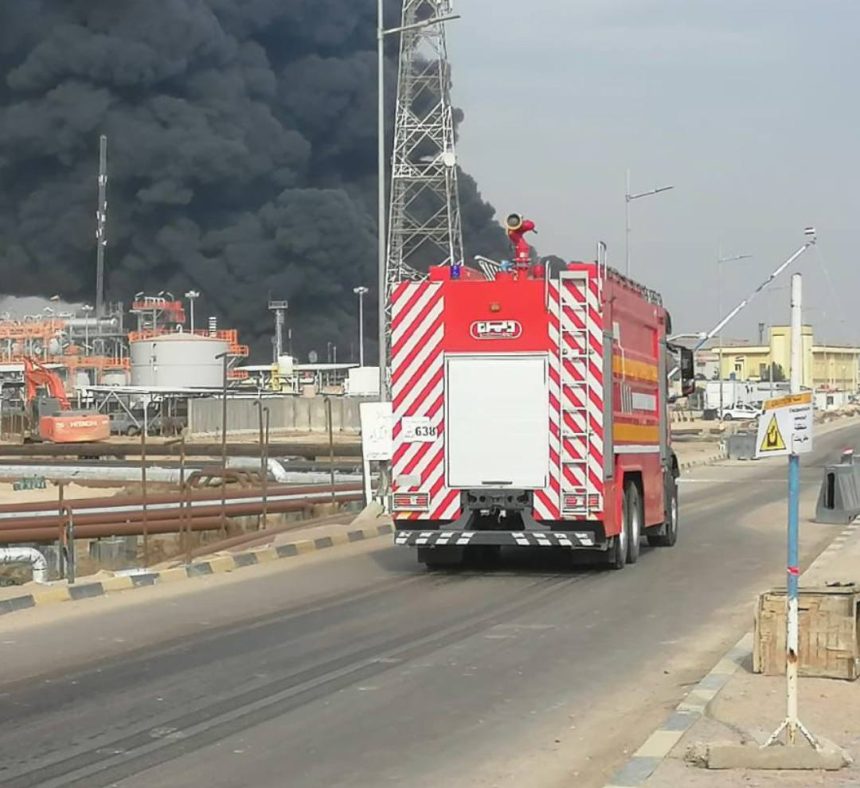 وزارة النفط: حريق حقل الرميلة الشمالي وقع لاسباب فنية ولم نسجل اي أضرار بشرية