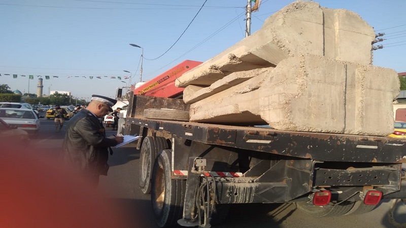 وفاة جندي واصابة اخر نتيجة سقوط كتلة كونكريتية اثناء النقل غربي بغداد