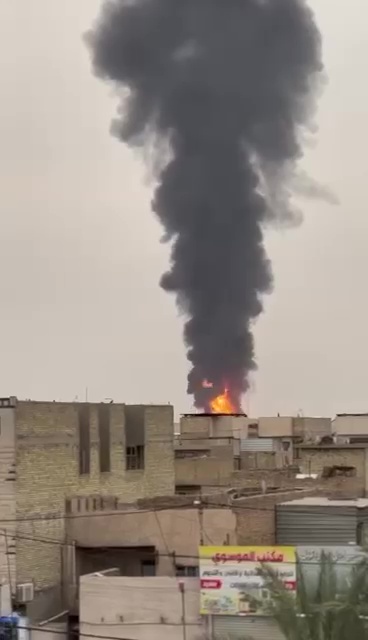 اندلاع حريق داخل معمل للاسفنج في منطقة الشعلة شمال غربي بغداد