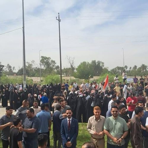 بالصور.. تظاهرات وإضراب المعلمين في محافظة الديوانية