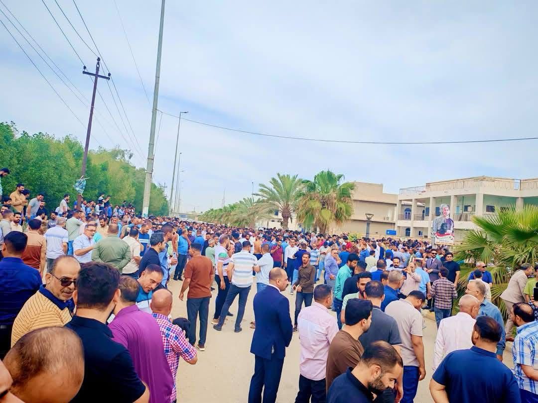 بالصور.. تظاهرات وإضراب المعلمين في محافظة الديوانية