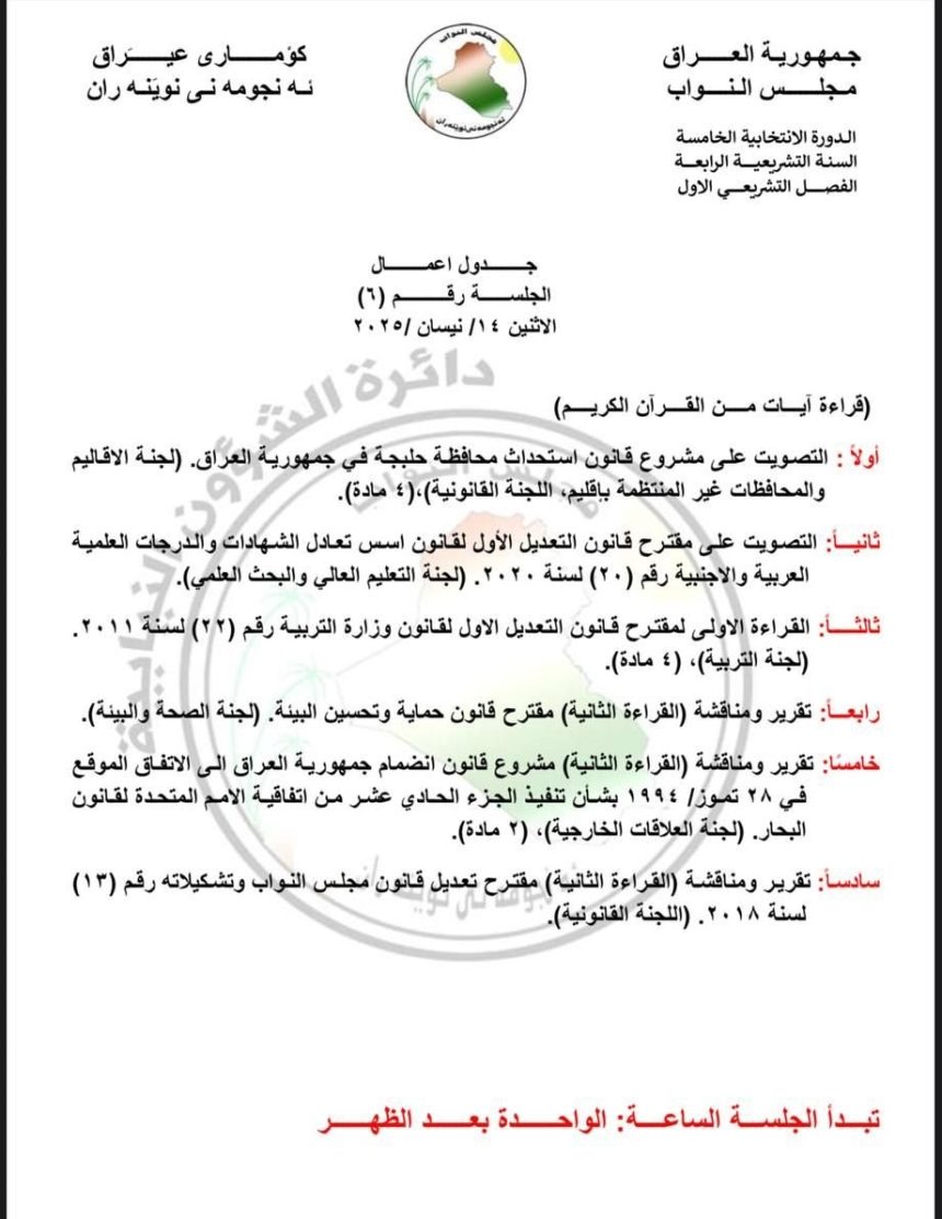 ‏مجلس النواب يضيف فقرة القراءة الأولى لتعديل قانون وزارة التربية إلى جدول أعمال جلسة الإثنين المقبل‬