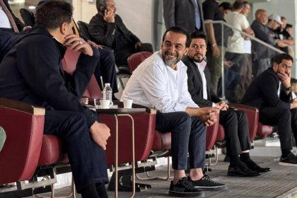 رئيس حزب "تقدم" الرئيس محمد الحلبوسي يحضر مباراة الزوراء والكرمة.. صور