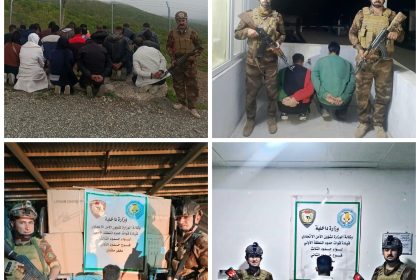 القبض على 35 متسللا آسيويا حاولوا تجاوز الحدود العراقية بطريقة غير شرعية في السليمانية