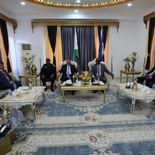 وزير الداخلية يسلم دعوة رسمية لرئيس جمهورية جيبوتي لحضور القمة العربية في بغداد