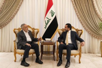 رئيس حزب "تقدم" الرئيس محمد الحلبوسي يستقبل رئيس مجلس النواب