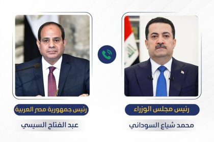 السوداني يجري اتصالاً هاتفياً مع الرئيس المصري
